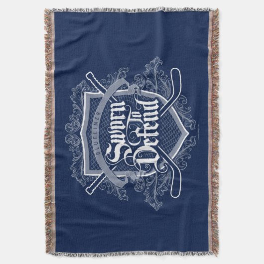 Geworn om te verdedigen (Hockey Defenseman) Deken (Voorkant Verticaal)