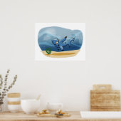 Geworstelde haai poster (Keuken)