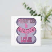 Geworteld en gegrond in liefde Christelijk Motivat Feestdagenkaart (Staand voorkant)