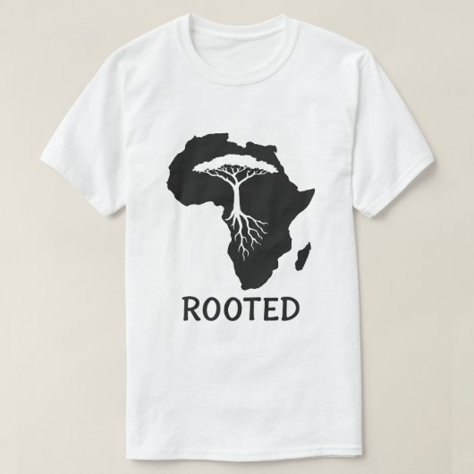 Geworteld in Afrika T-shirt (Design voorkant)