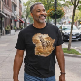 Geworteld in Afrika Zebra | Afrikaanse Wilde Leven Tri-Blend Shirt