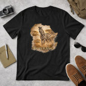 Geworteld in Afrika Zebra | Afrikaanse Wilde Leven Tri-Blend Shirt