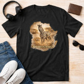 Geworteld in Afrika Zebra | Afrikaanse Wilde Leven Tri-Blend Shirt