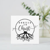 Geworteld in Christus Feestdagenkaart (Staand voorkant)