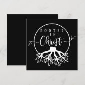 Geworteld in Christus Feestdagenkaart (Voorkant / Achterkant)