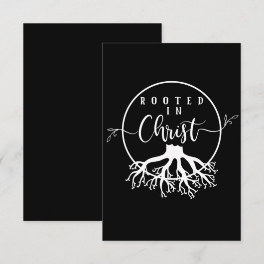 Geworteld in Christus Kaart (Voorkant / Achterkant)