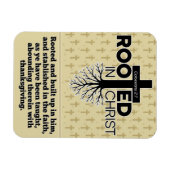 Geworteld in Christus Kolossenzen 2:7 Bijbelvers Magneet (Horizontaal)