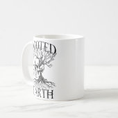 Geworteld in de aarde Gothic Skull Art Koffiemok (Voorkant links)