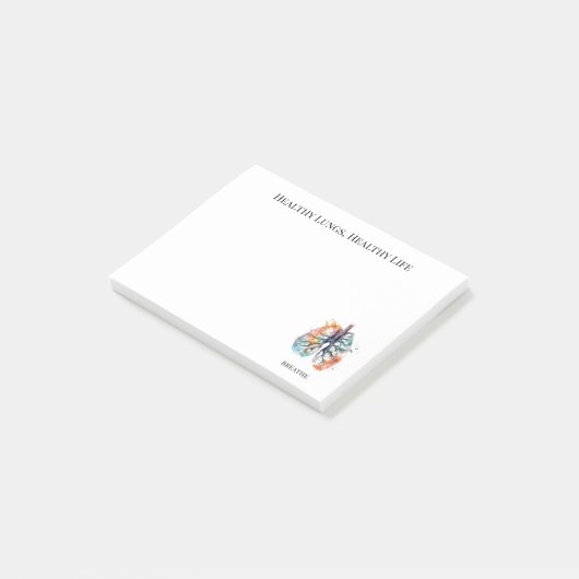 Geworteld in de adem, op maat post-it® notes (Schuin)