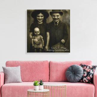 Geworteld in de oude manieren om tradities in leve canvas afdruk