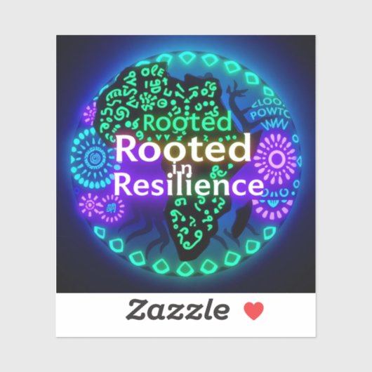 Geworteld in de sticker van Resilience (Vel)