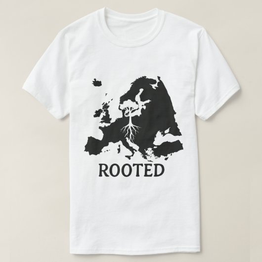 Geworteld in Europa T-shirt (Design voorkant)
