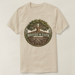 Geworteld in het geloof Boom Kolossenzen 2:7 T-shirt