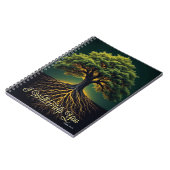 Geworteld in het geloof groeidagboek - Oak Tree Ar Notitieboek (Linkerzijde)