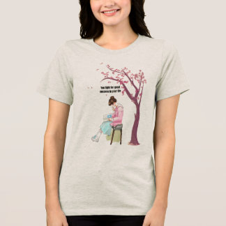 Geworteld in inspanning, bereiken voor succes Tri-Blend shirt