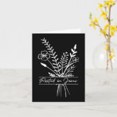 geworteld in jezus Christelijke paasdag religieus Kaart (Gele Bloem)