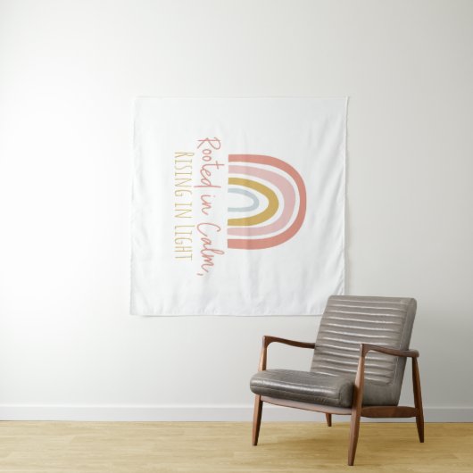 Geworteld in kalm canvas - Muurprint Wandkleed (In Situ (horizontaal))