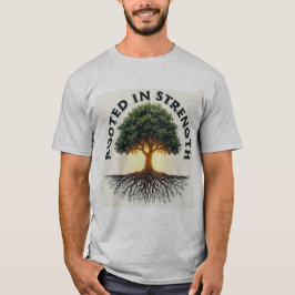 Geworteld in kracht – empowerment t-shirt