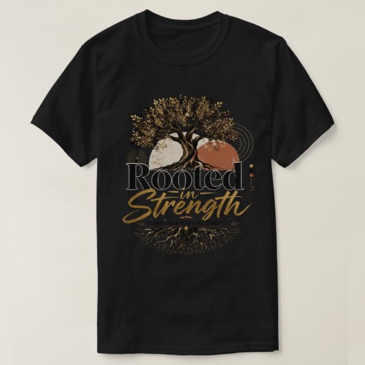 Geworteld in Kracht T-shirt (Design voorkant)