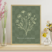 Geworteld in liefde, bloei met gratie poster