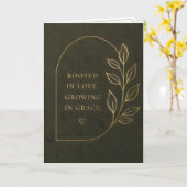 Geworteld in Liefde, Groeiend in Genade Kaart (Gele Bloem)