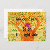 Geworteld in Rechtvaardigheid Baobab  Perspectief Briefkaart (Voorkant / Achterkant)