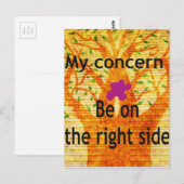 Geworteld in Rechtvaardigheid Baobab  Perspectief Briefkaart (Voorkant / Achterkant)