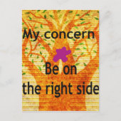 Geworteld in Rechtvaardigheid Baobab  Perspectief Briefkaart (Voorkant)