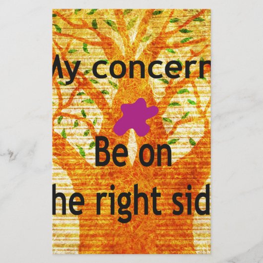 Geworteld in Rechtvaardigheid Baobab  Perspectief Briefpapier (Voorkant)