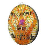 Geworteld in Rechtvaardigheid Baobab  Perspectief Dartbord (Voorkant Rechts)