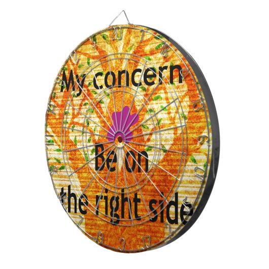 Geworteld in Rechtvaardigheid Baobab  Perspectief Dartbord (Voorkant Rechts)