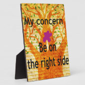 Geworteld in Rechtvaardigheid Baobab  Perspectief Fotoplaat (Zijkant)