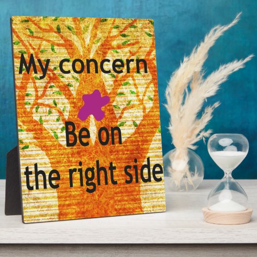 Geworteld in Rechtvaardigheid Baobab  Perspectief Fotoplaat (Zijkant)