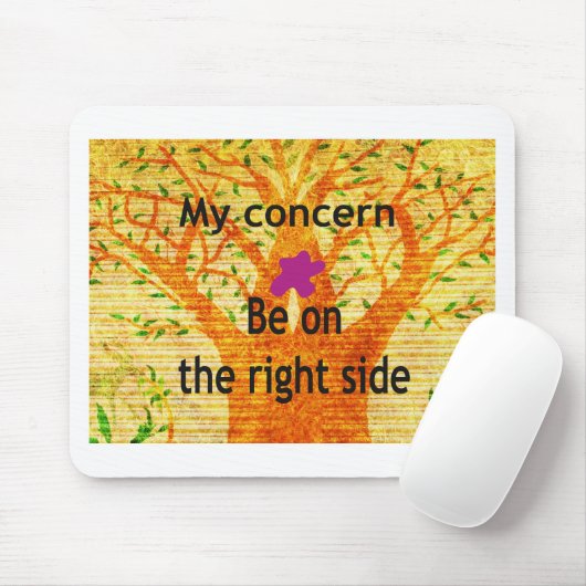 Geworteld in Rechtvaardigheid Baobab  Perspectief Muismat (Met muis)