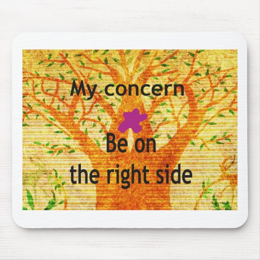 Geworteld in Rechtvaardigheid Baobab  Perspectief Muismat (Voorkant)