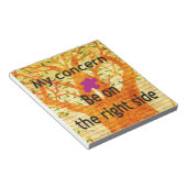 Geworteld in Rechtvaardigheid Baobab  Perspectief Notitieblok (Schuin)