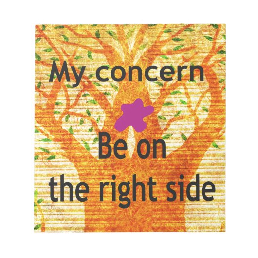 Geworteld in Rechtvaardigheid Baobab  Perspectief Notitieblok (Voorkant)