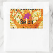 Geworteld in Rechtvaardigheid Baobab  Perspectief Rechthoekige Sticker (Tas)