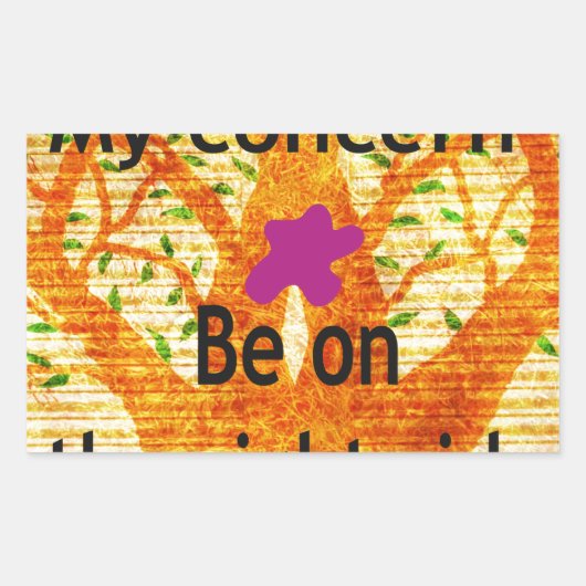 Geworteld in Rechtvaardigheid Baobab  Perspectief Rechthoekige Sticker (Voorkant)