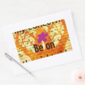 Geworteld in Rechtvaardigheid Baobab  Perspectief Rechthoekige Sticker (Envelop)