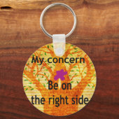 Geworteld in Rechtvaardigheid Baobab  Perspectief Sleutelhanger (Voorkant)