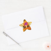 Geworteld in Rechtvaardigheid Baobab  Perspectief Ster Sticker (Envelop)