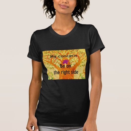 Geworteld in Rechtvaardigheid Baobab  Perspectief T-shirt (Voorkant)