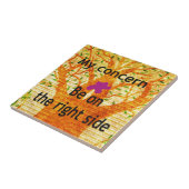 Geworteld in Rechtvaardigheid Baobab  Perspectief Tegeltje (Zijkant)