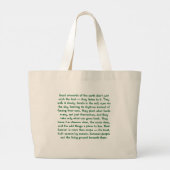 Geworteld in respect – rentmeester van de bodemtas grote tote bag (Achterkant)