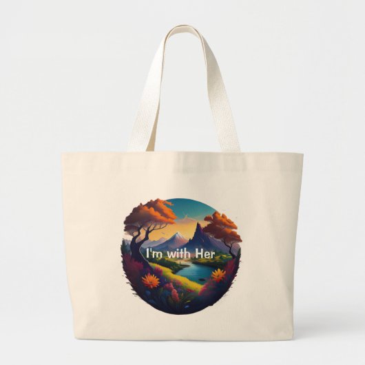Geworteld in respect – rentmeester van de bodemtas grote tote bag (Voorkant)