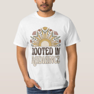Geworteld in Stralende Retro Zon Boho T-Shirt