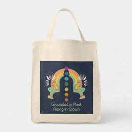 Geworteld in wortel, stijgend in kroon tote bag