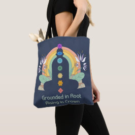 Geworteld in wortel, stijgend in kroon tote bag