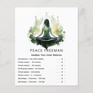 Geworteld licht Heilige Vrouwelijke Meditatie Flyer